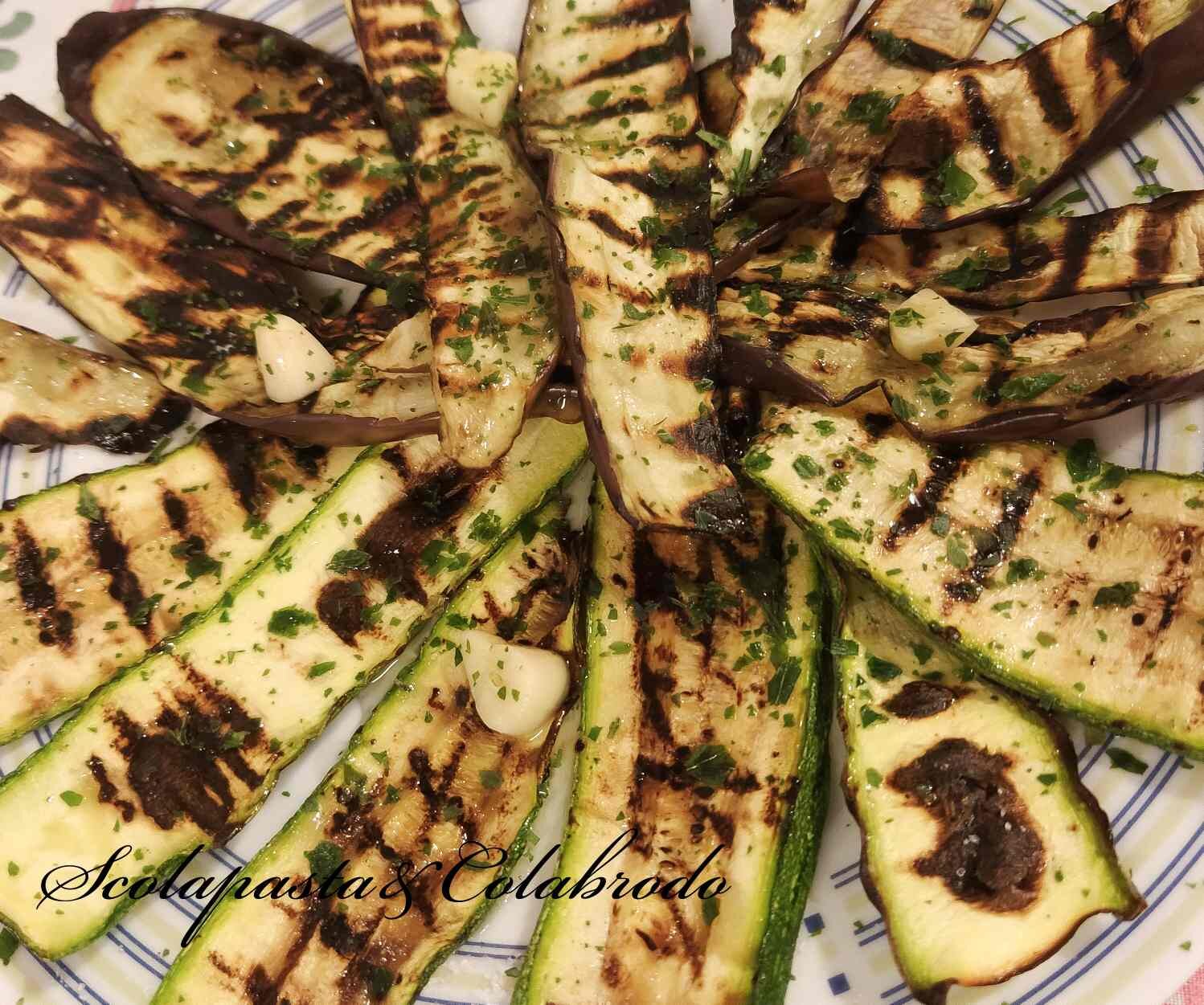 Zucchine e melanzane alla piastra