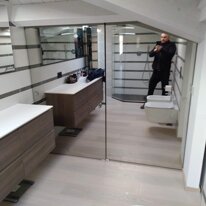 doppio scorrevole specchiato