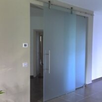 scorrevole a vista inox