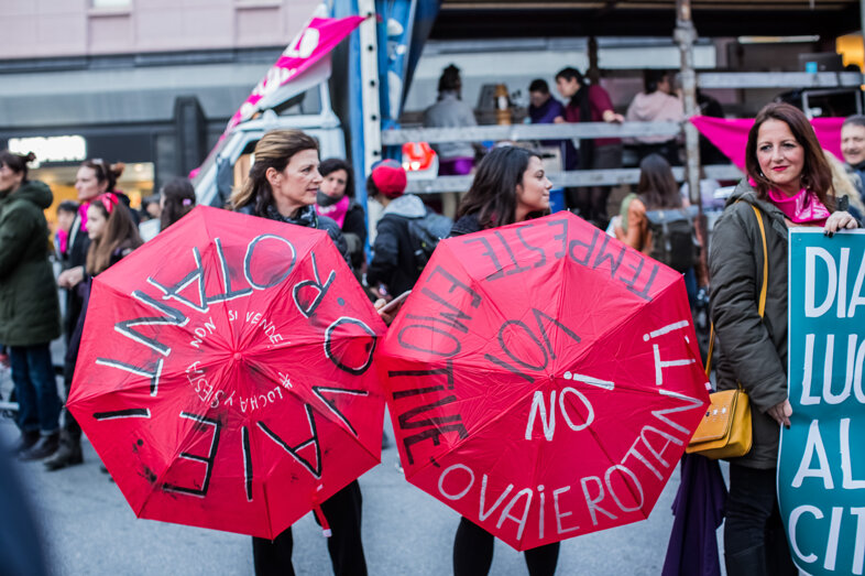 Demonstration March 8 women's rights