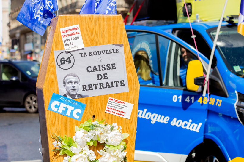 Protest in Paris 13 April 2023