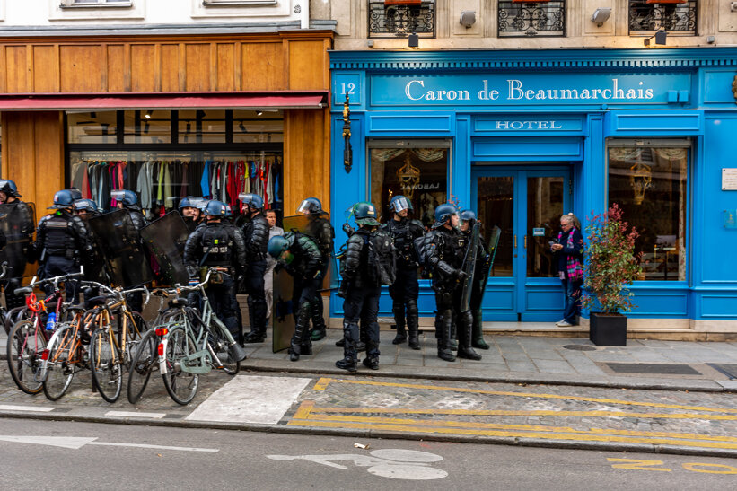 Protest in Paris 13 April 2023