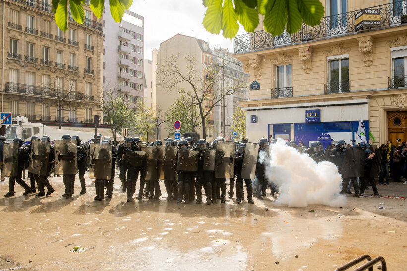 Protest in Paris 1 May 2023