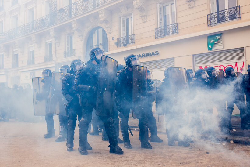 Protest in Paris 1 May 2023
