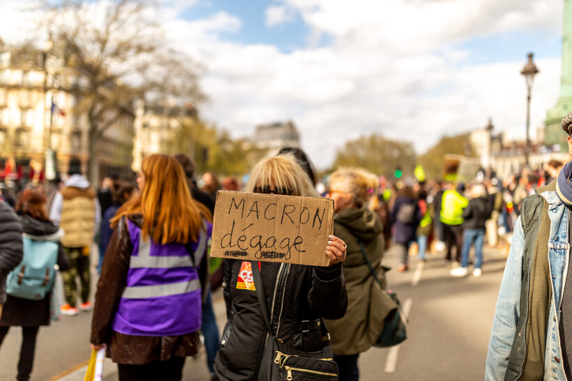 Protest in Paris 13 April 2023