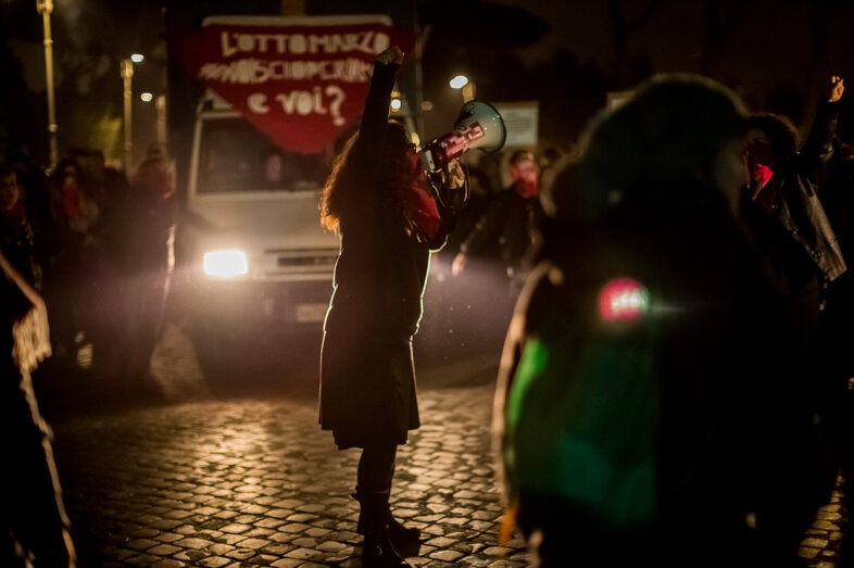 Demonstration March 8 women's rights