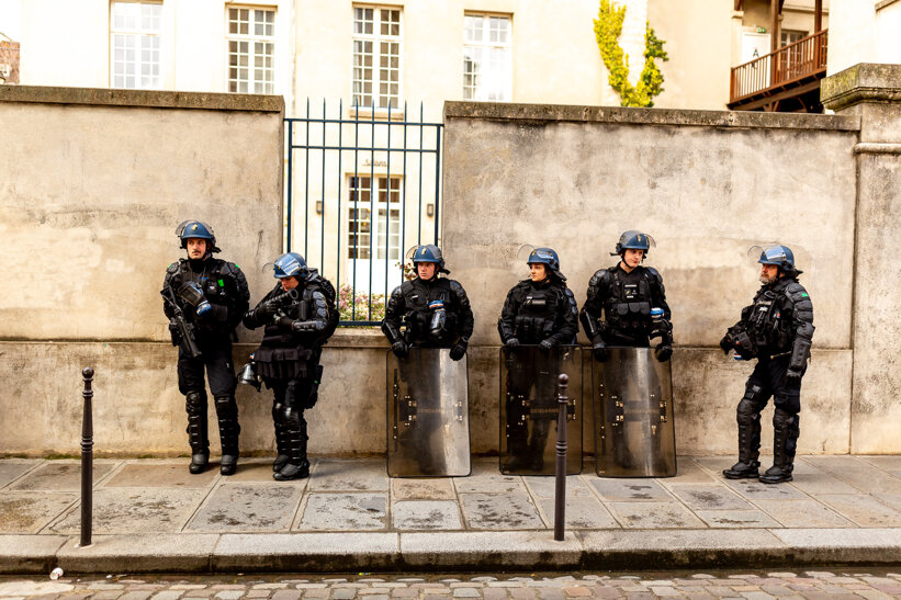 Protest in Paris 13 April 2023