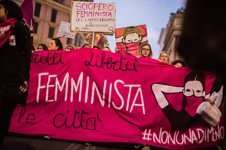 Demonstration March 8 women's rights