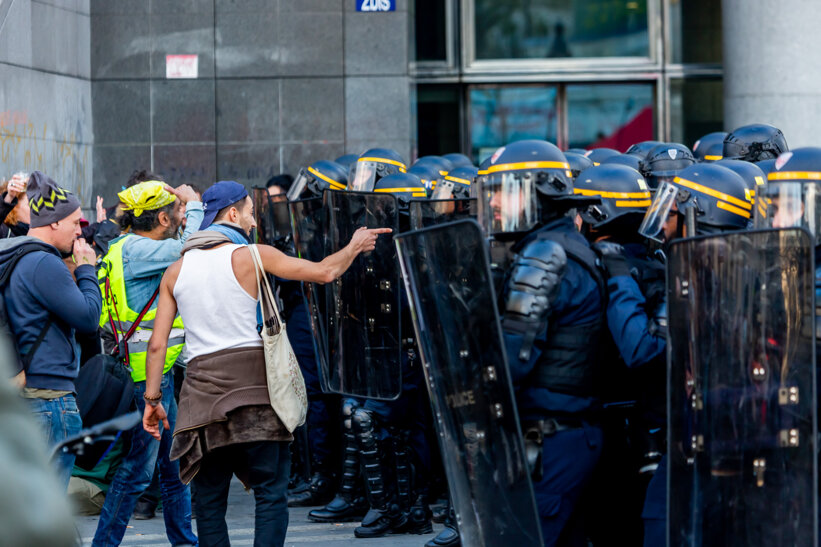 Protest in Paris 13 April 2023