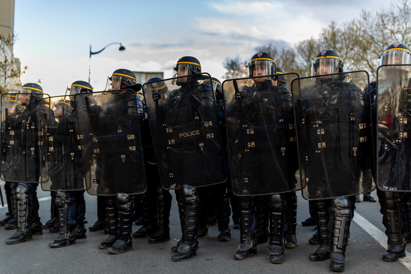 Protest in Paris 13 April 2023