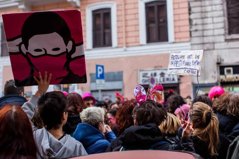 Demonstration March 8 women's rights