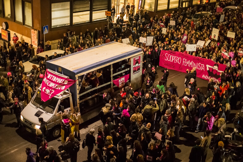 Demonstration March 8 women's rights