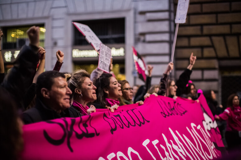 Demonstration March 8 women's rights
