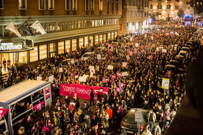 Demonstration March 8 women's rights