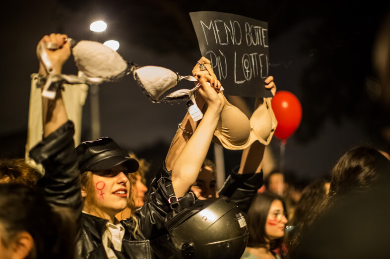 Demonstration March 8 women's rights