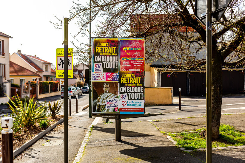 Protest in Paris 13 April 2023
