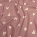 impermeabile cuori rosa antico