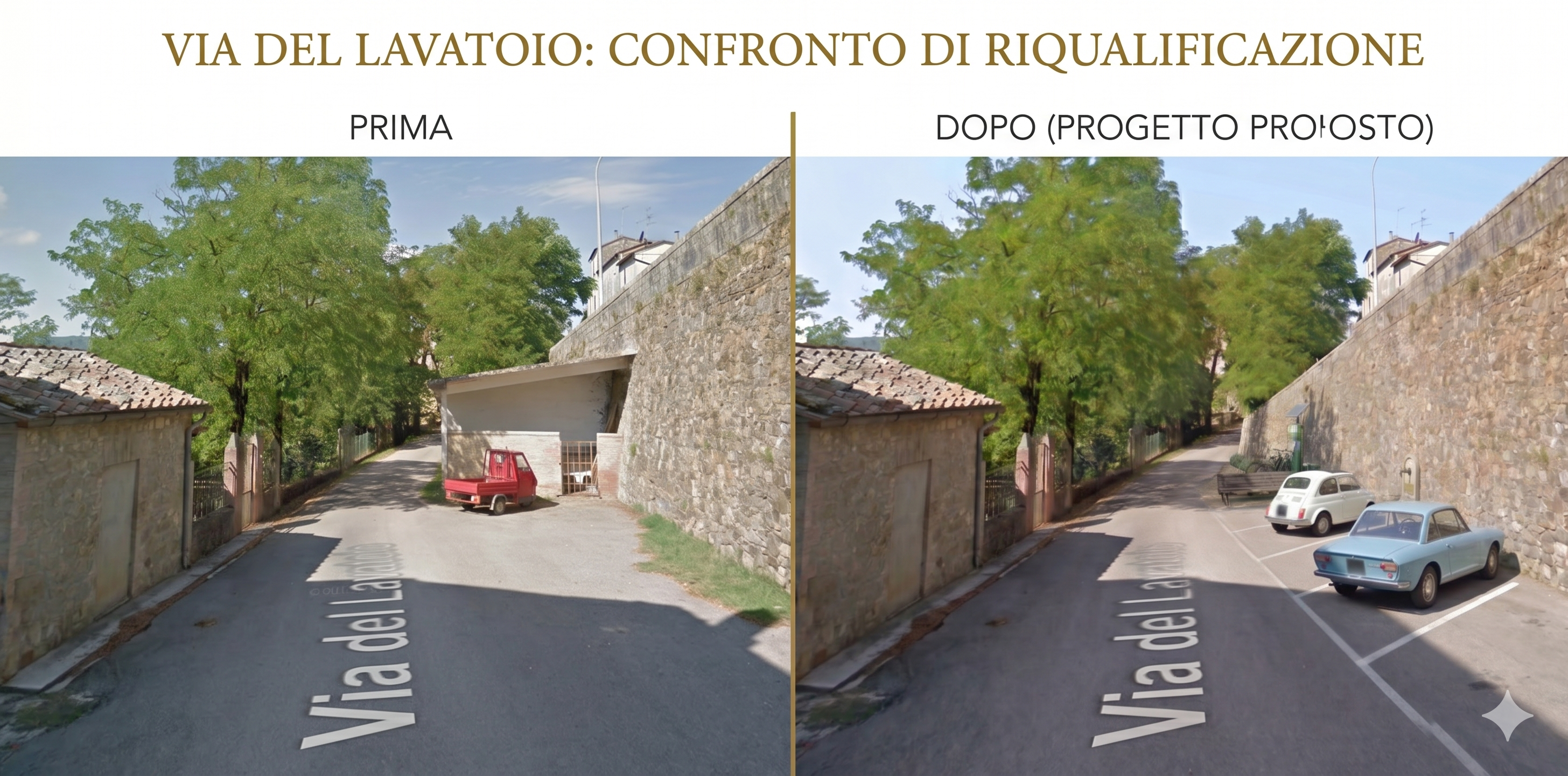 Scegliamo la leggerezza: un nuovo volto per Via del Lavatoio