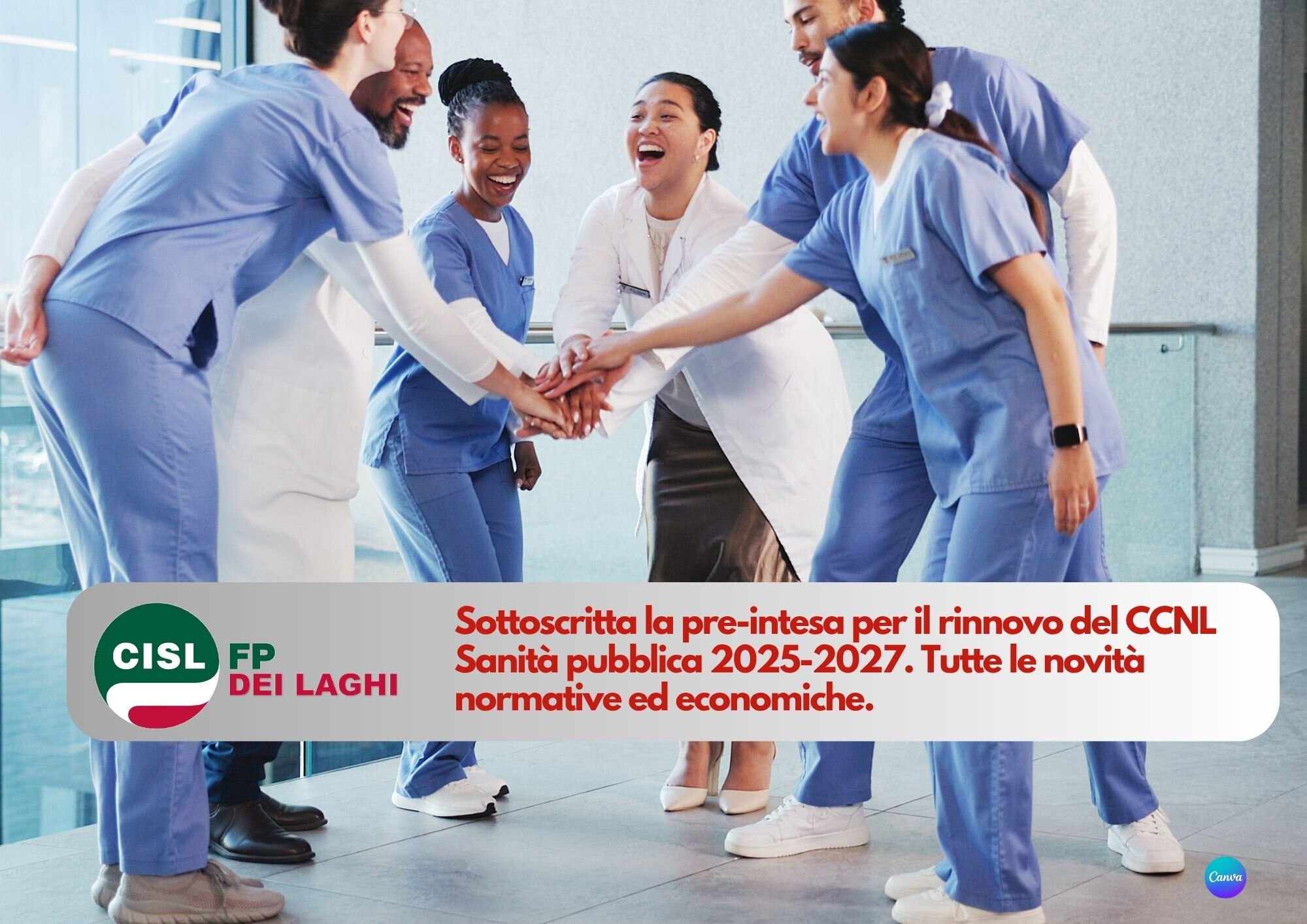 CISL FP dei laghi. Firmato il Contratto Sanità Pubblica 2025-2027