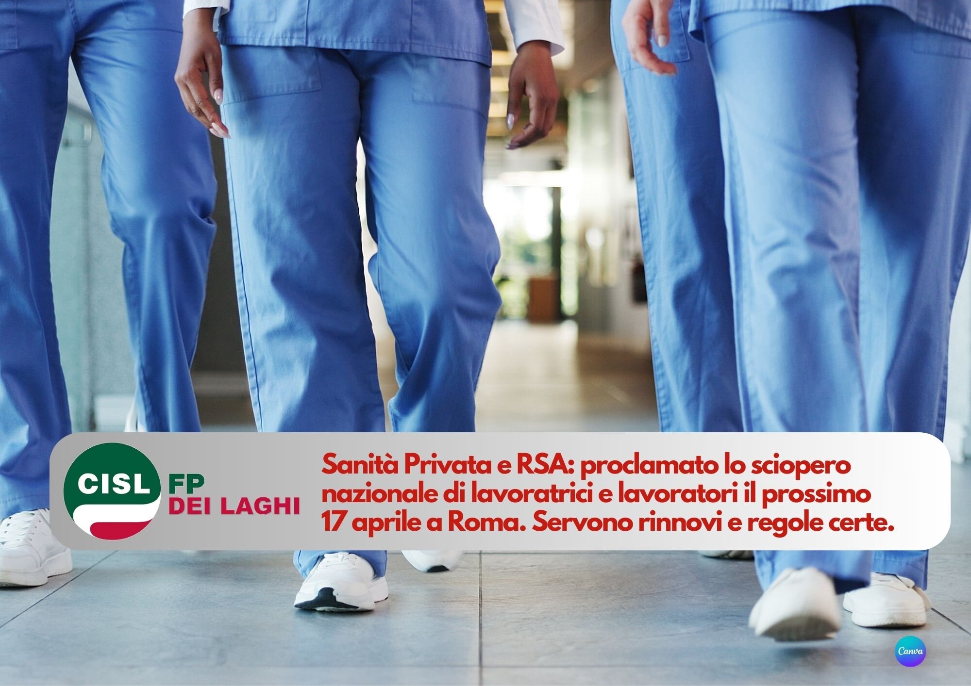 CISL FP dei laghi. Sanità Privata e RSA: 17 aprile sciopero nazionale a Roma. CISL FP dei laghi. Sanità Privata e RSA: 17 aprile sciopero nazionale a Roma.