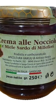 Miele Sardo di Millefiori e crema di Nocciole IGP
