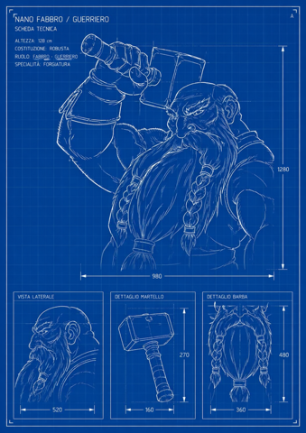 Progetto fantasy nano guerriero Progetto fantasy nano guerriero
