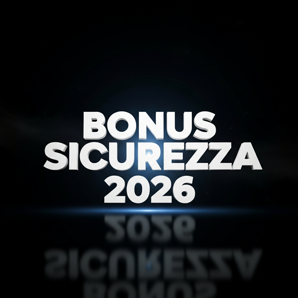 Bonus Sicurezza 2026 Bonus Sicurezza 2026