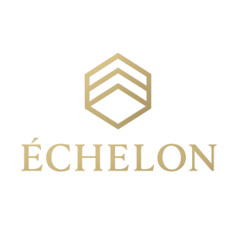 logo %22Échelon%22 su sfondo grigio