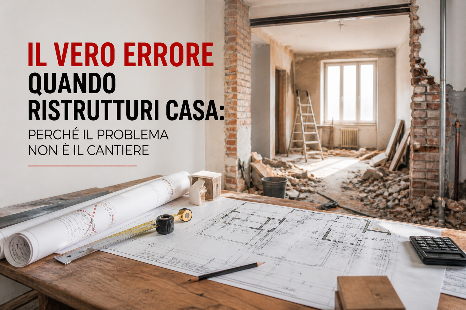 Il vero errore quando ristrutturi casa: perché il problema non è il cantiere