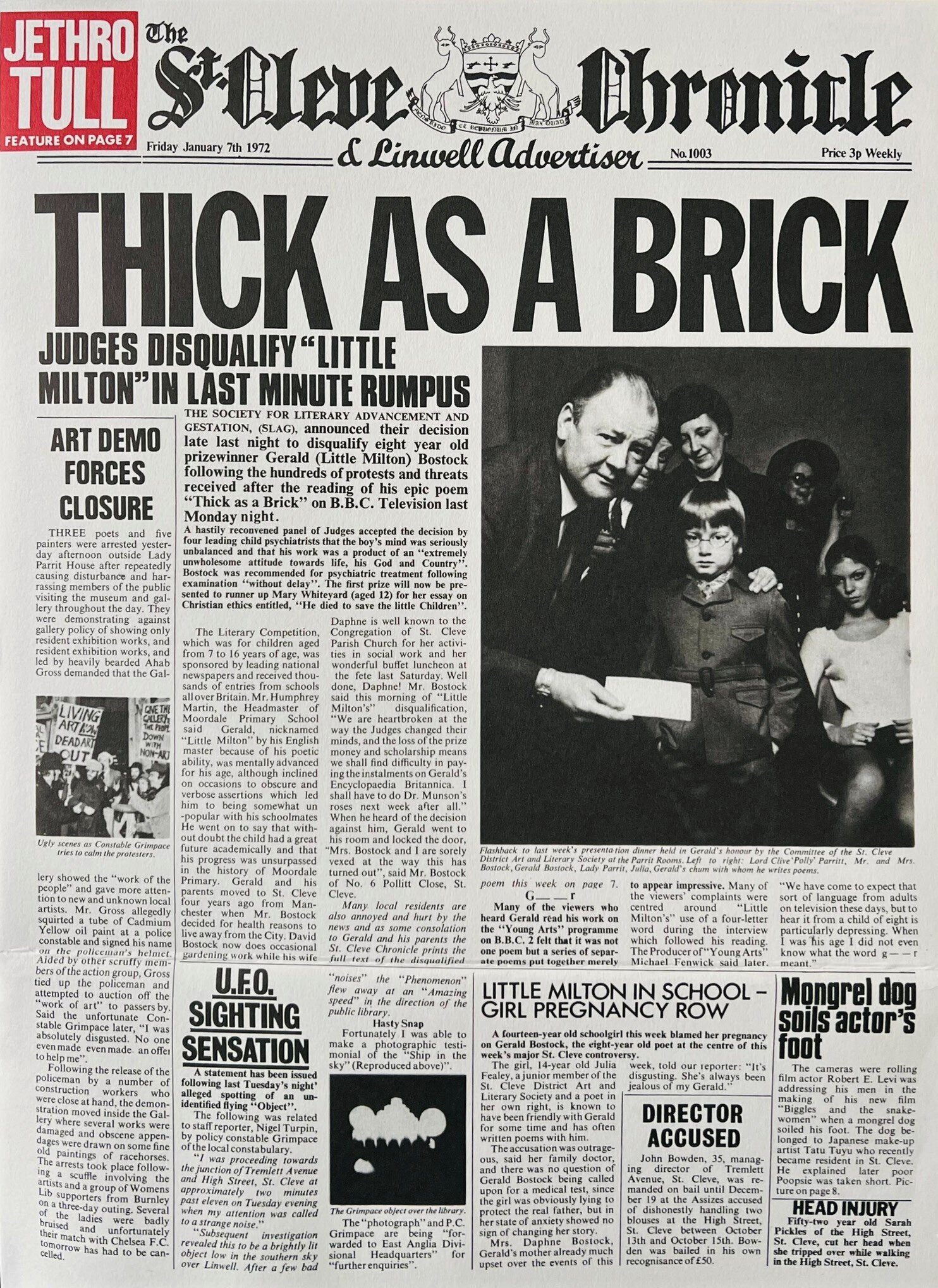 Thick As A Brick dei Jethro Tull