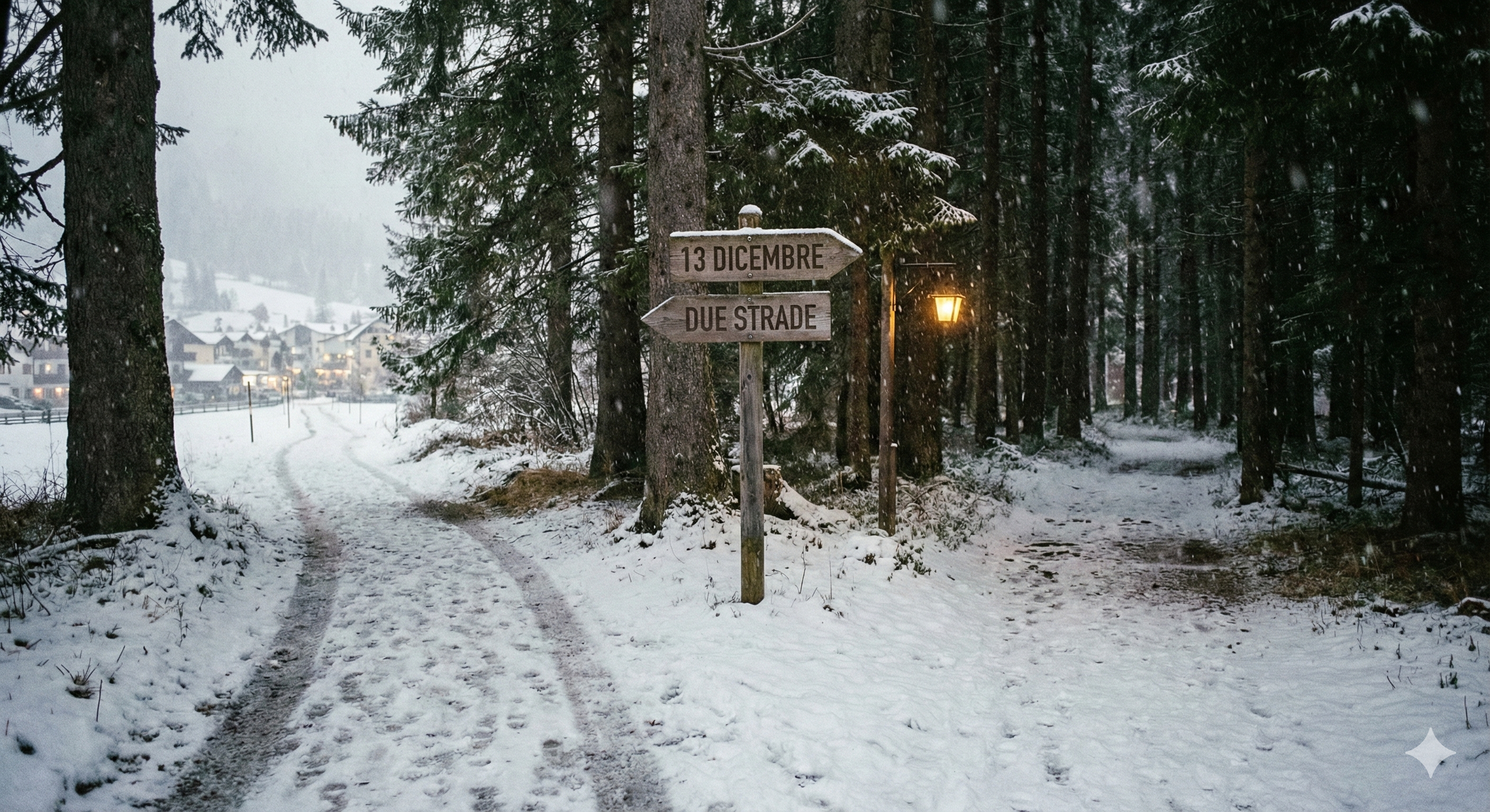 13 Dicembre – Due strade nel bosco