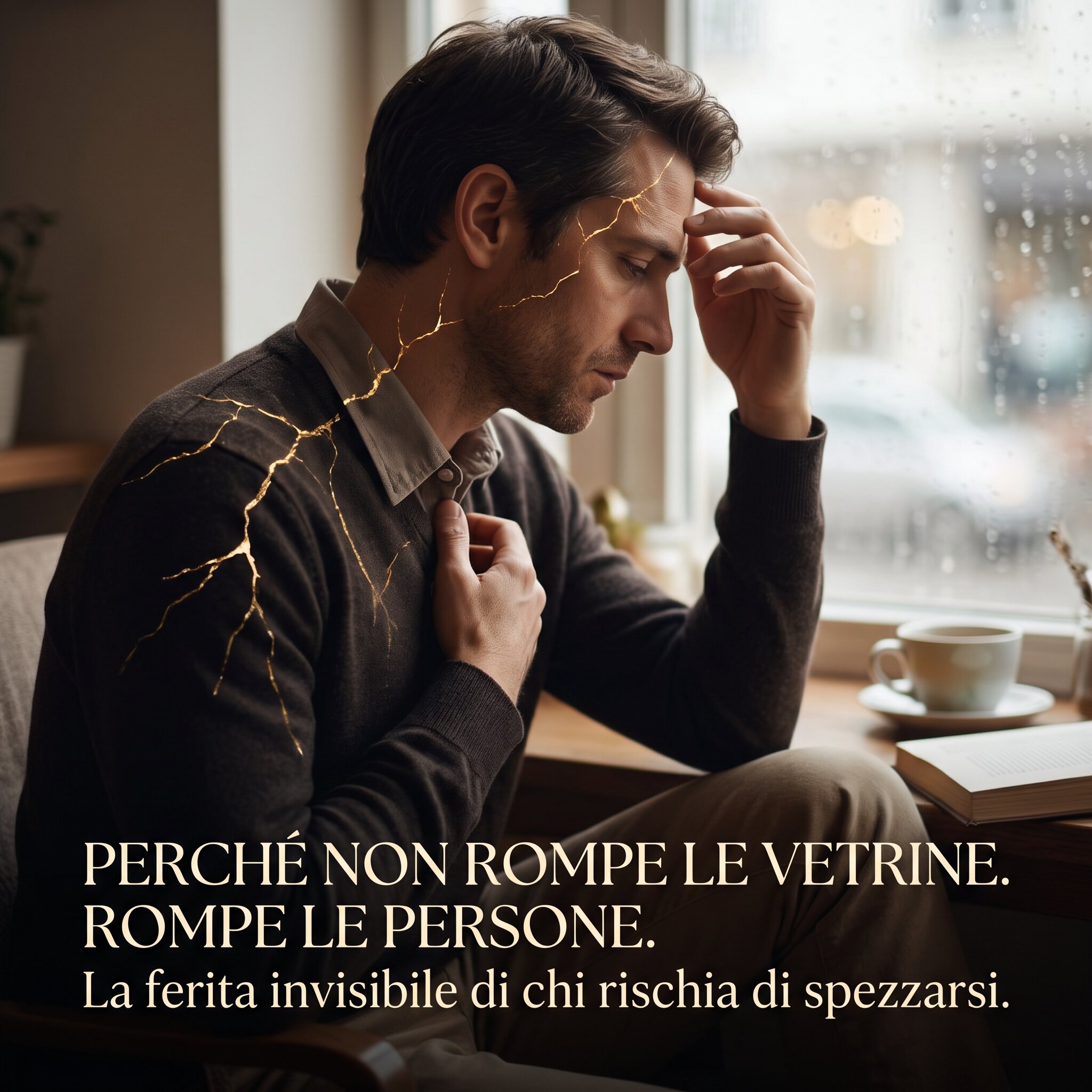 PERCHE’ NON ROMPE LE VETRINE. ROMPE LE PERSONE: la ferita invisibile di chi rischia di spezzarsi PERCHE’ NON ROMPE LE VETRINE. ROMPE LE PERSONE: la ferita invisibile di chi rischia di spezzarsi