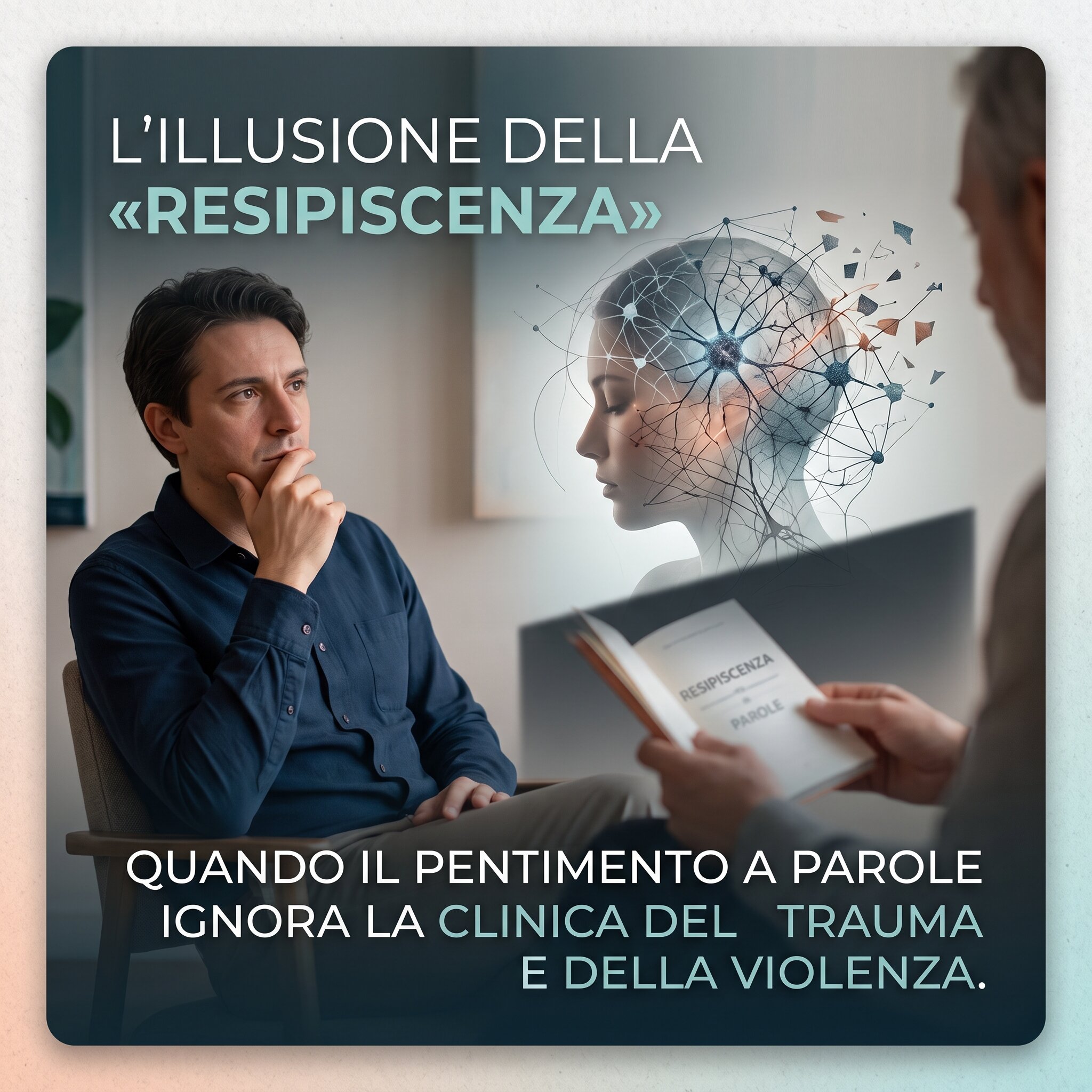 L’illusione della «resipiscenza»: oltre il pentimento formale nella clinica della violenza sessuale