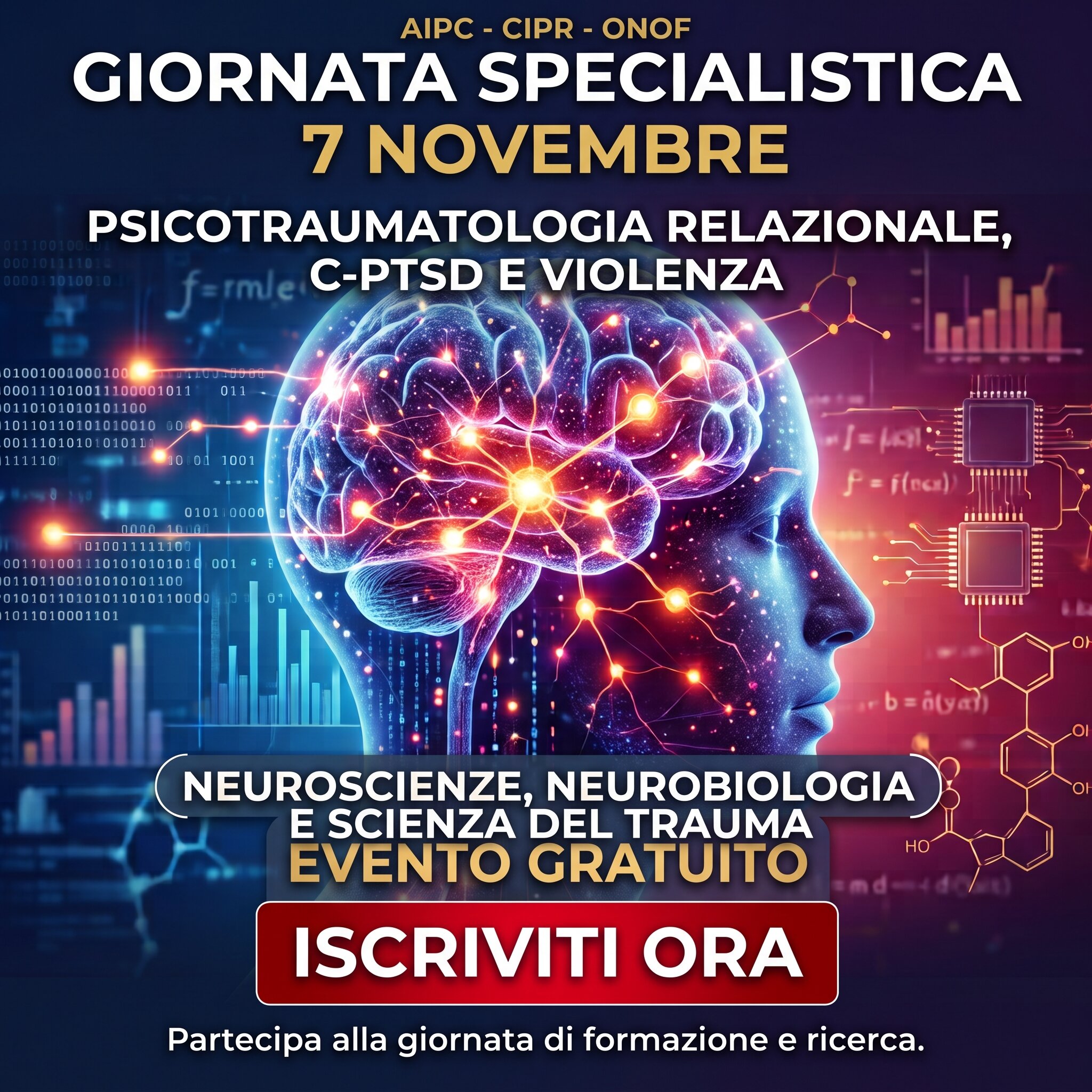 7 Novembre | Giornata gratuita di formazione e clinica specialistica online 7 Novembre | Giornata gratuita di formazione e clinica specialistica online