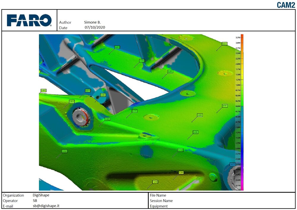 Controllo Dimensionale fusione con Scansione 3D | DigiShape