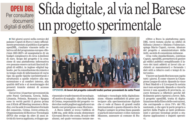 articolo su gazzetta del mezzogiorno