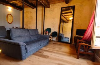 Sgggiorno con divano letto matrimoniale
