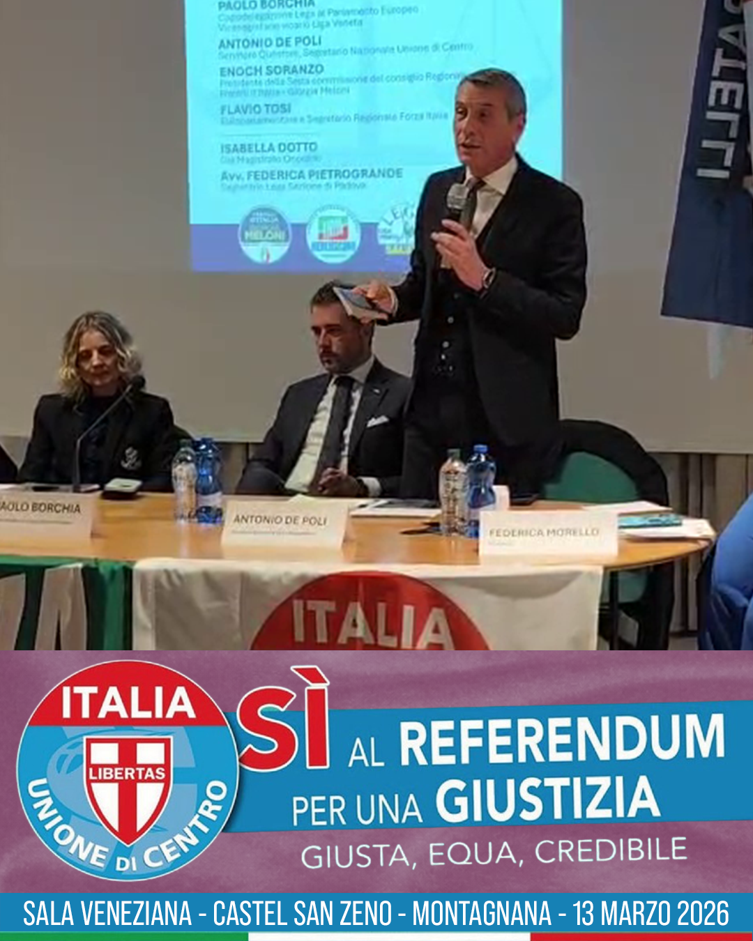 Referendum giustizia: a Montagnana incontro del centrodestra per spiegare le ragioni del SÌ