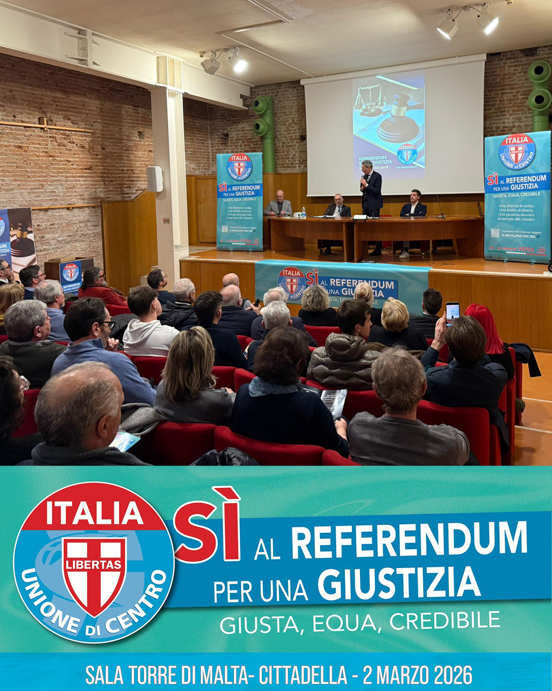 Referendum sulla Giustizia: a Cittadella un confronto serio per una riforma giusta, equa e credibile