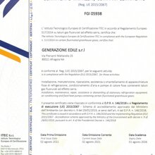 F GAS AZIENDA CERTIFICATA PER L'INSTALLAZIONE E LA MANUTENZIONE DI MACCHINE CONTENENTI GAS FLUORURATI