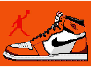 air jordan 1 pixel art