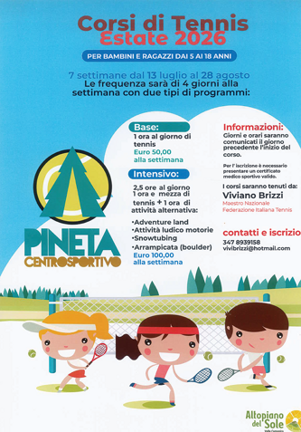 corso tennis pineta