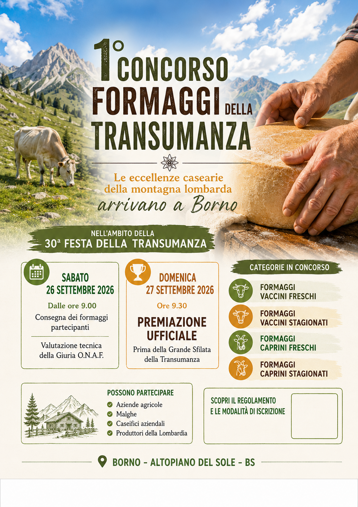 locandina concorso formaggi transumanza