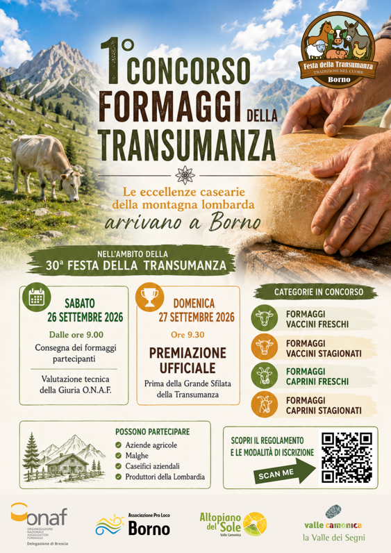 locandina concorso formaggi transumanza