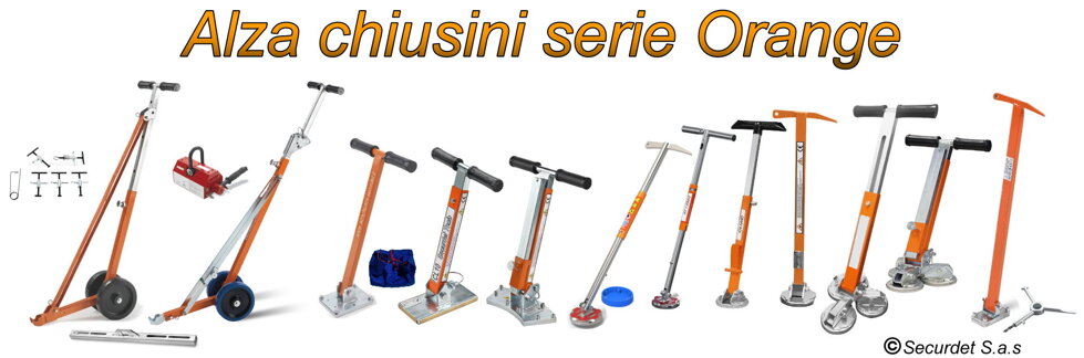 Alza chiusini Securdet Tools Serie Orange Alza chiusini Securdet Tools Serie Orange