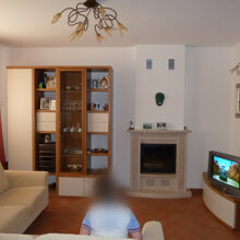 il soggiorno prima dei lavori