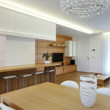 pranzo e soggiorno ad opere concluse