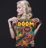 targha-doom-vintage-metal-wall-art-2032x3048-cm-in-metallo