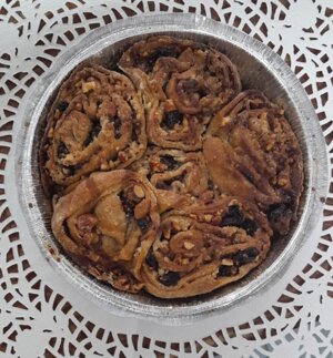 Pita impigliata tradizionale con uvetta