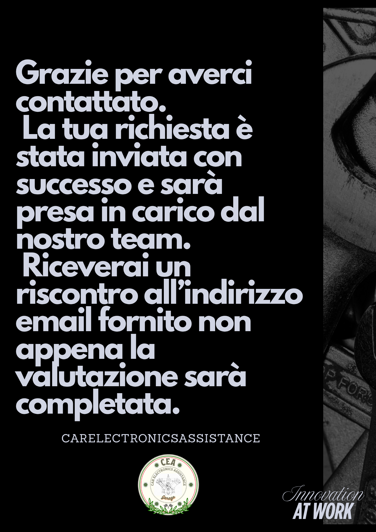 Messaggio di Benvenuto